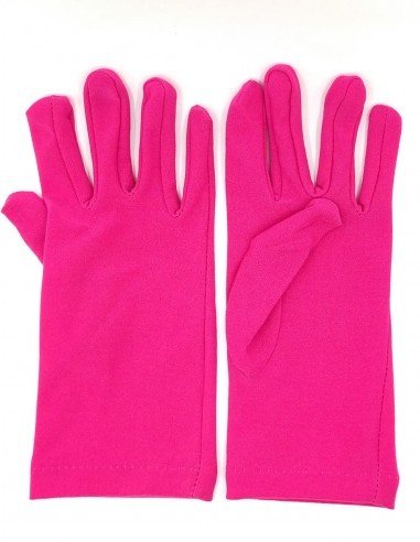 LUVA CETIM CURTA 21 CM PINK 