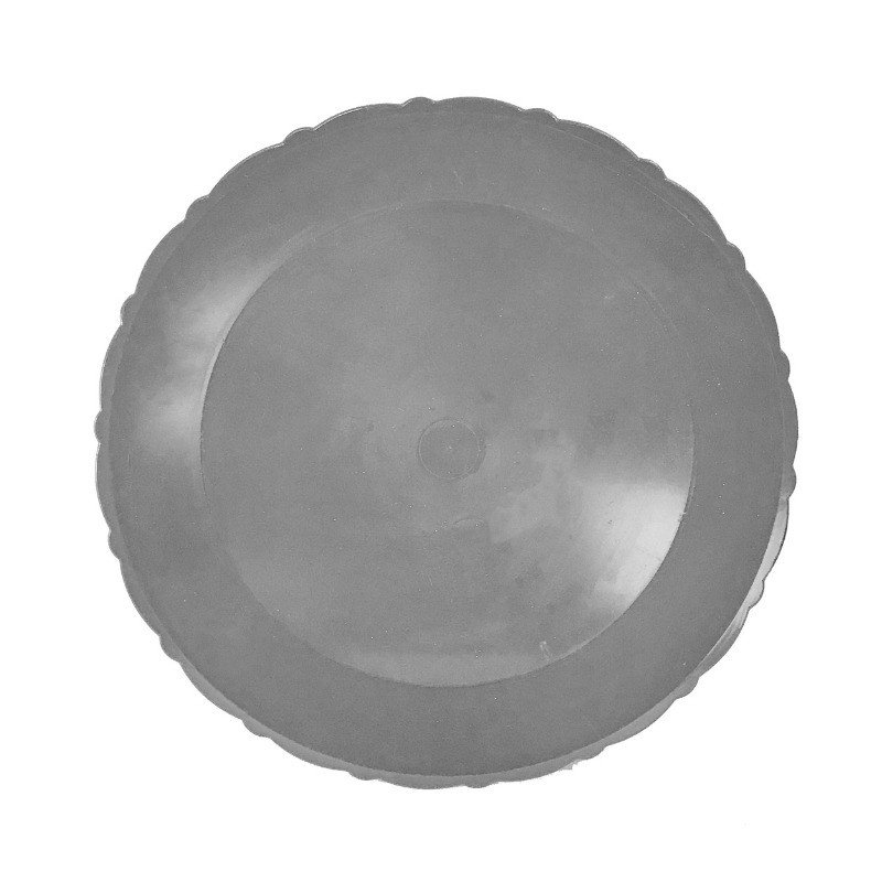 BANDEJA REDONDA - 27CM (CINZA)