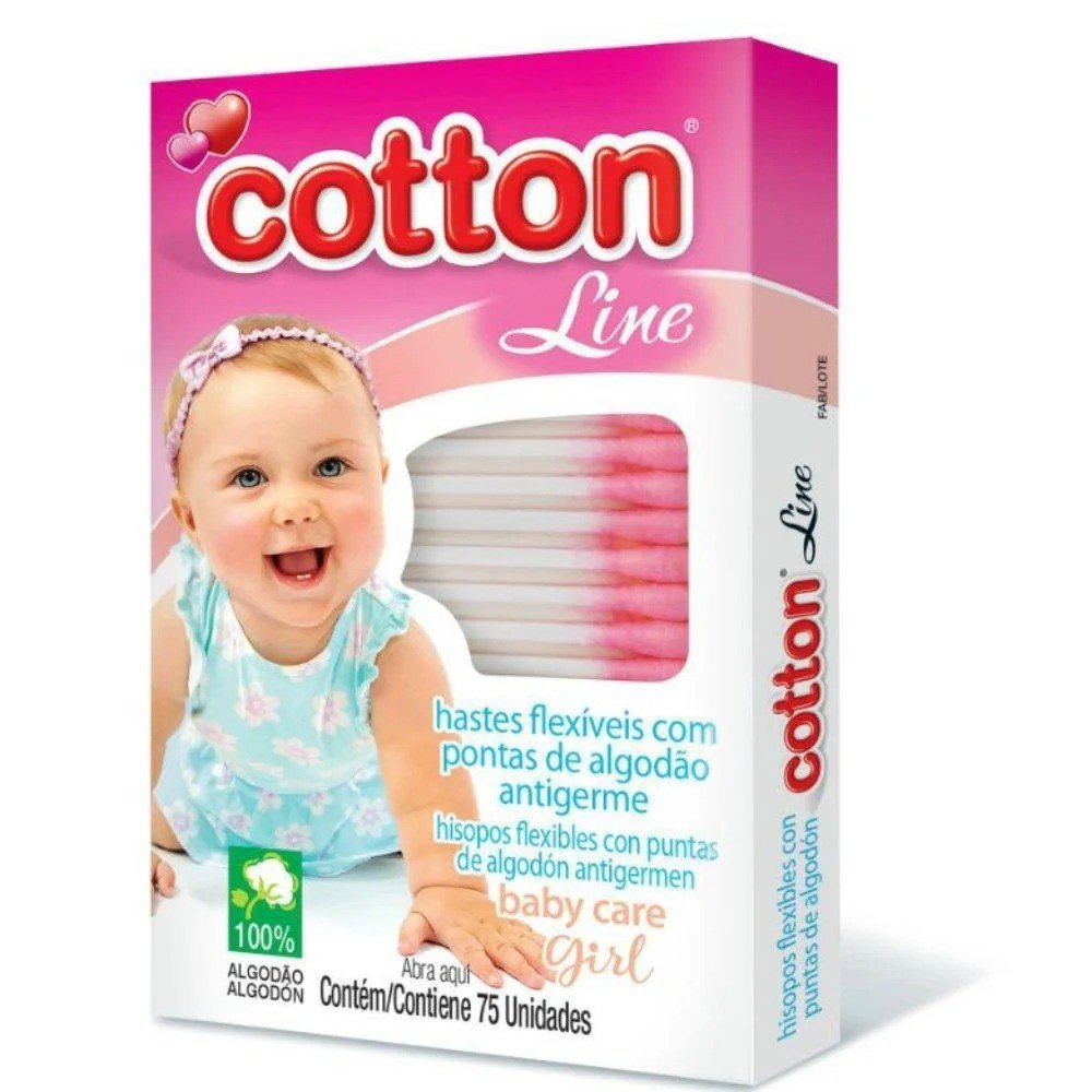 COTONETE C/75 UNID COTTON LINE 