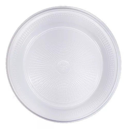 PRATO DESCARTÁVEL  C/10  (BRANCO) (25CM)