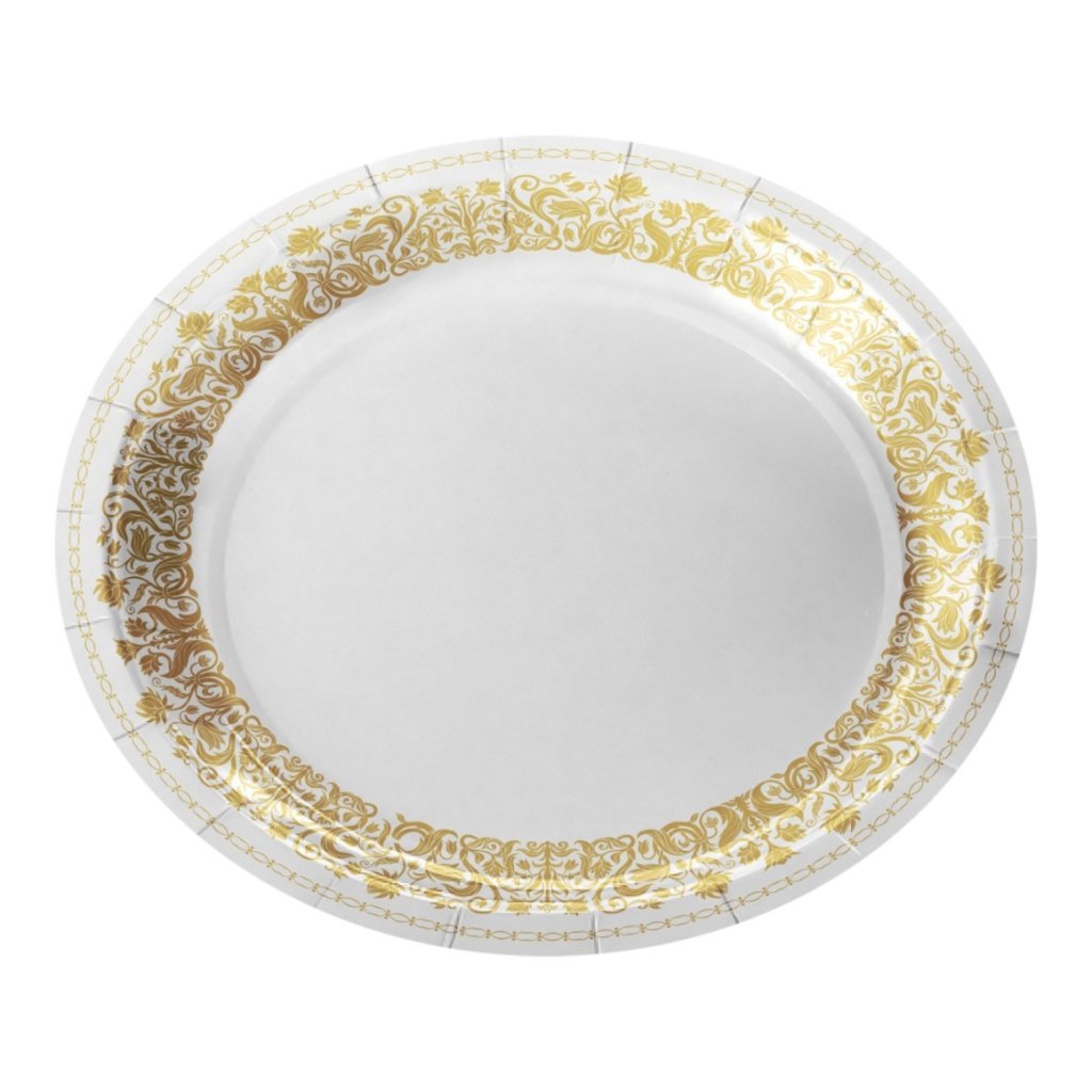 PRATO DE PAPELÃO DECORADO - 18CM (8 UNIDADES)