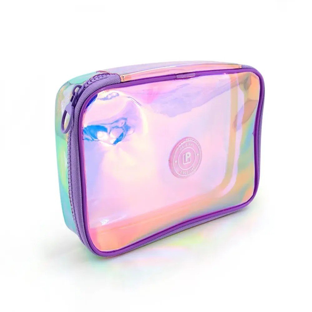 ESTOJO BOX HOLOGRÁFICO LILÁS