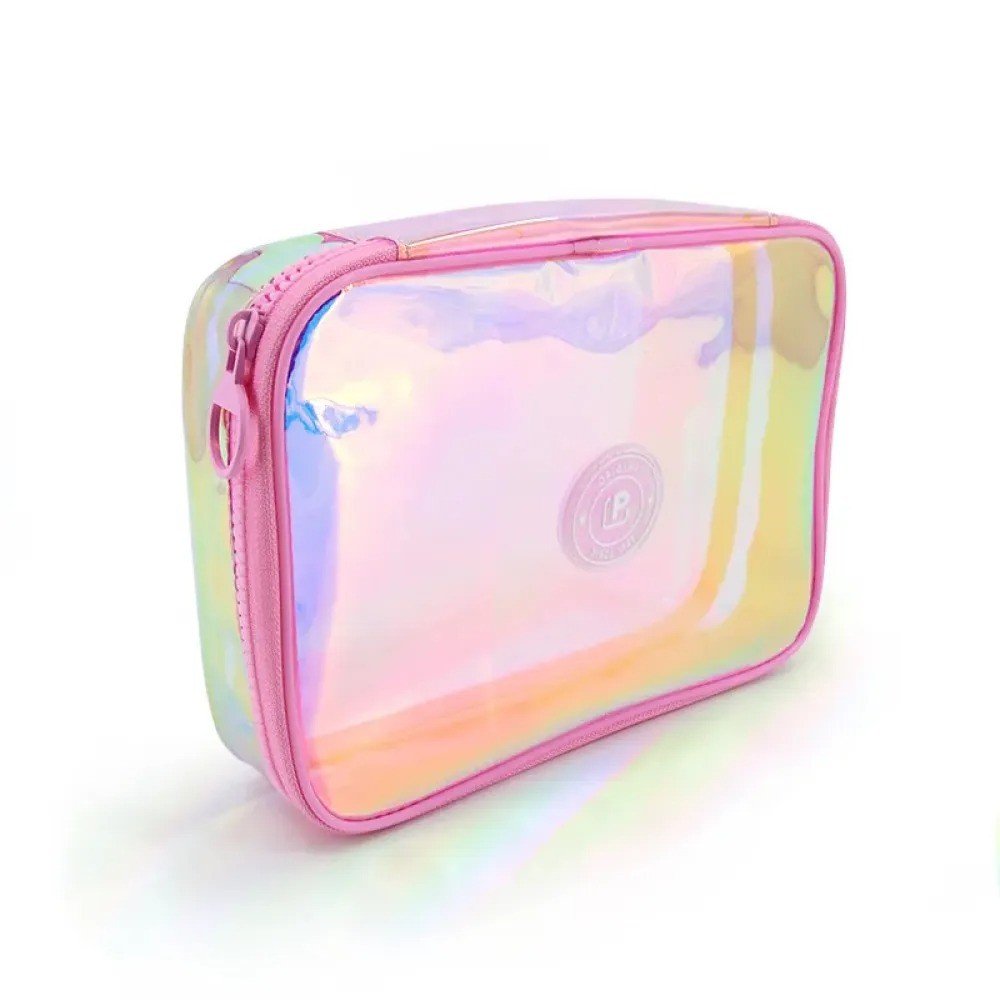 ESTOJO BOX HOLOGRÁFICO ROSA