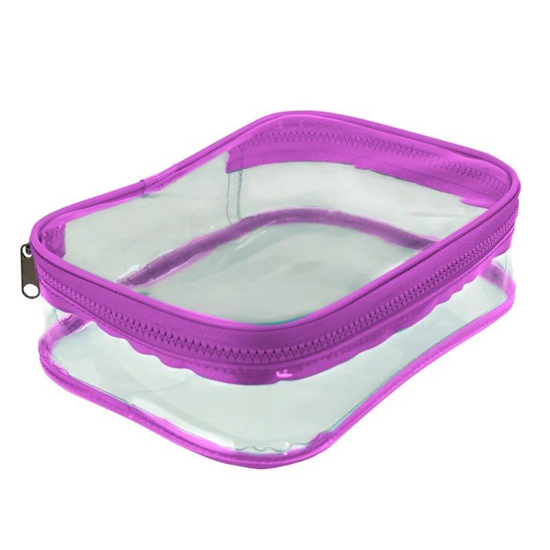 ESTOJO BOX TRANSPARENTE ROXO