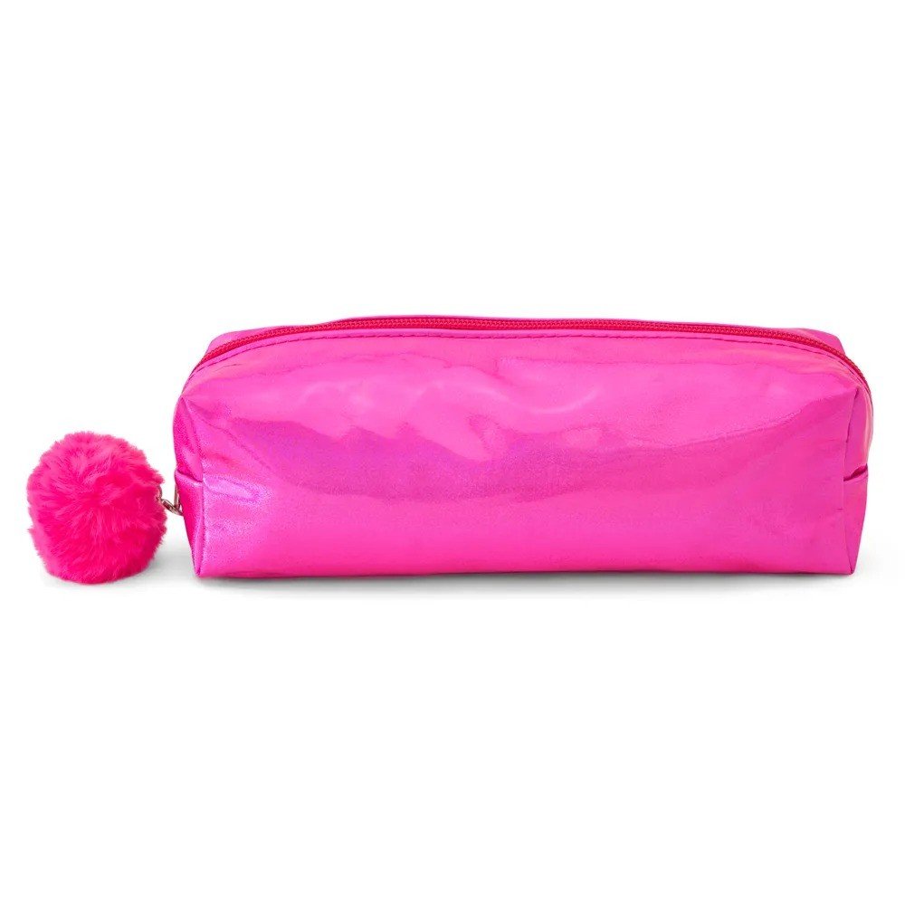 ESTOJO GLITTER POM POM ROSA