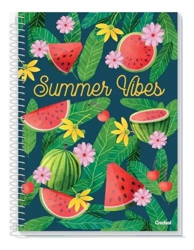 CADERNO MY COLLECTION  SUMMER VIBES - 160 FOLHAS
