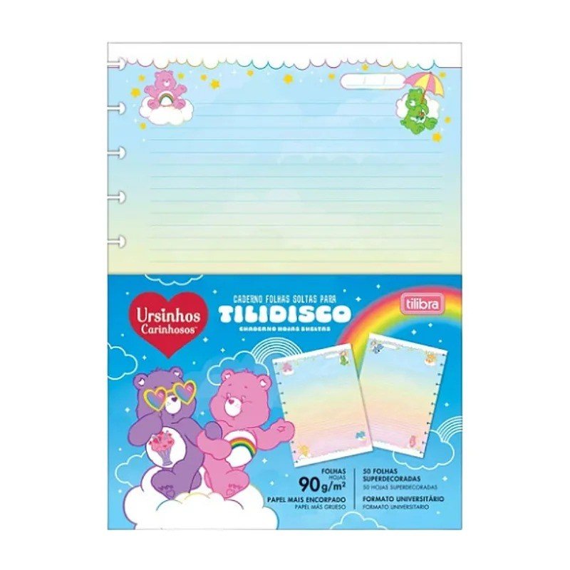 CADERNO FOLHAS SOLTAS PARA TILIDISCO URSINHOS CARINHOSOS -  11 DISCOS