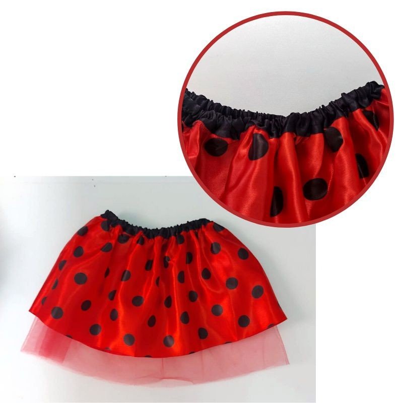 SAIA MINNIE BOLINHA PRETA 