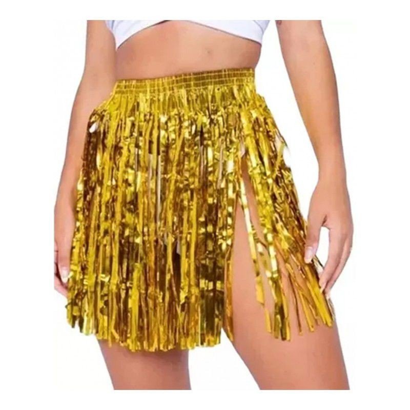 SAIA HAVAIANA METALIZADA  DOURADA 