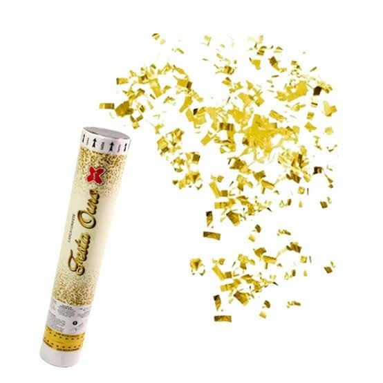 LANÇA CONFETES DOURADO