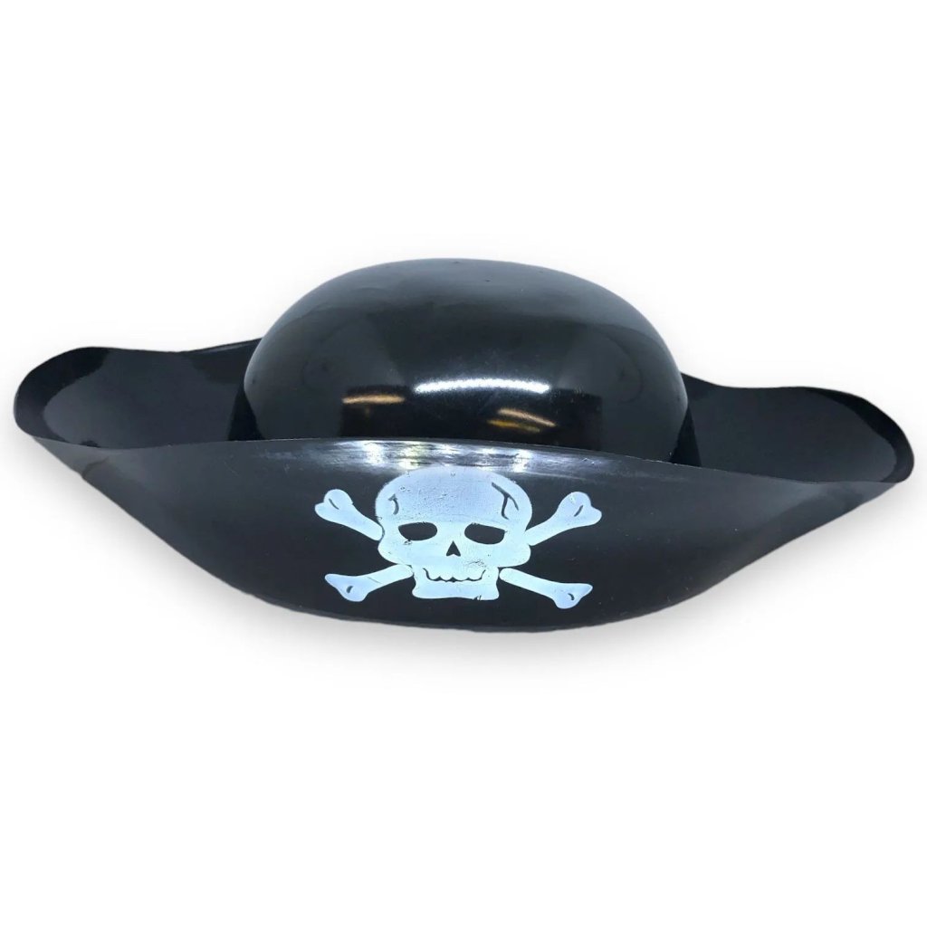chapéu de pirata de plástico