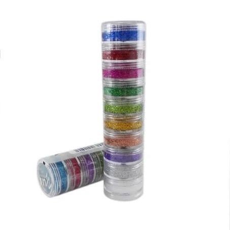 TINTA FACIAL CREMOSA GLITTER C/10 CORES