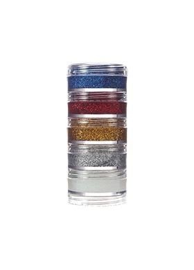TINTA FACIAL CREMOSA GLITTER C/5 CORES