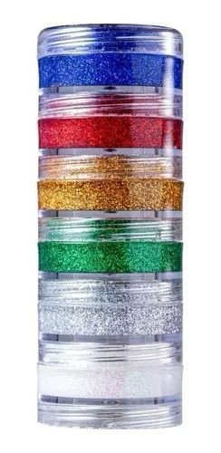 TINTA FACIAL CREMOSA GLITTER C/6 CORES