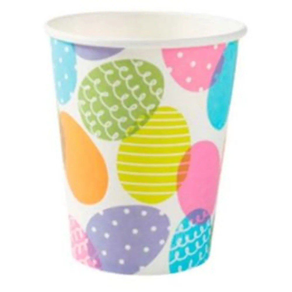 COPO PAPEL PASCOA COLORIDA C/10