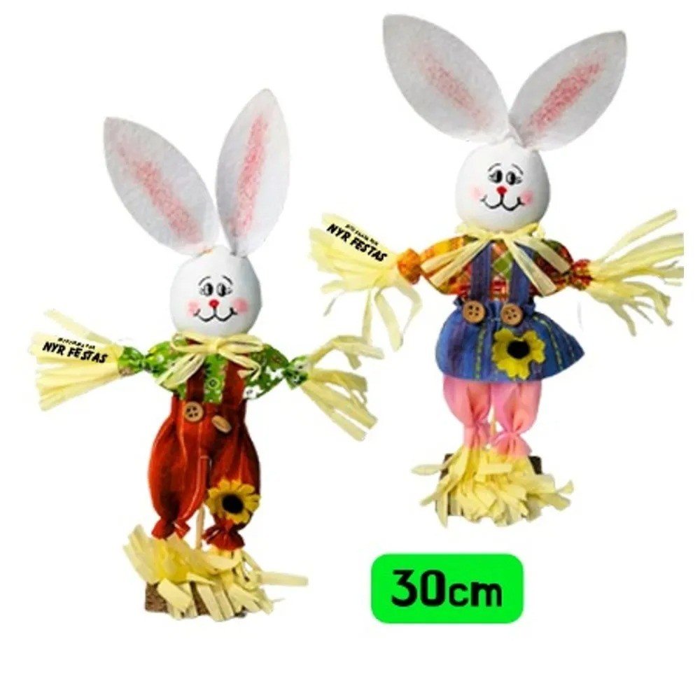 ENFEITE COELHO 30CM UNIDADE