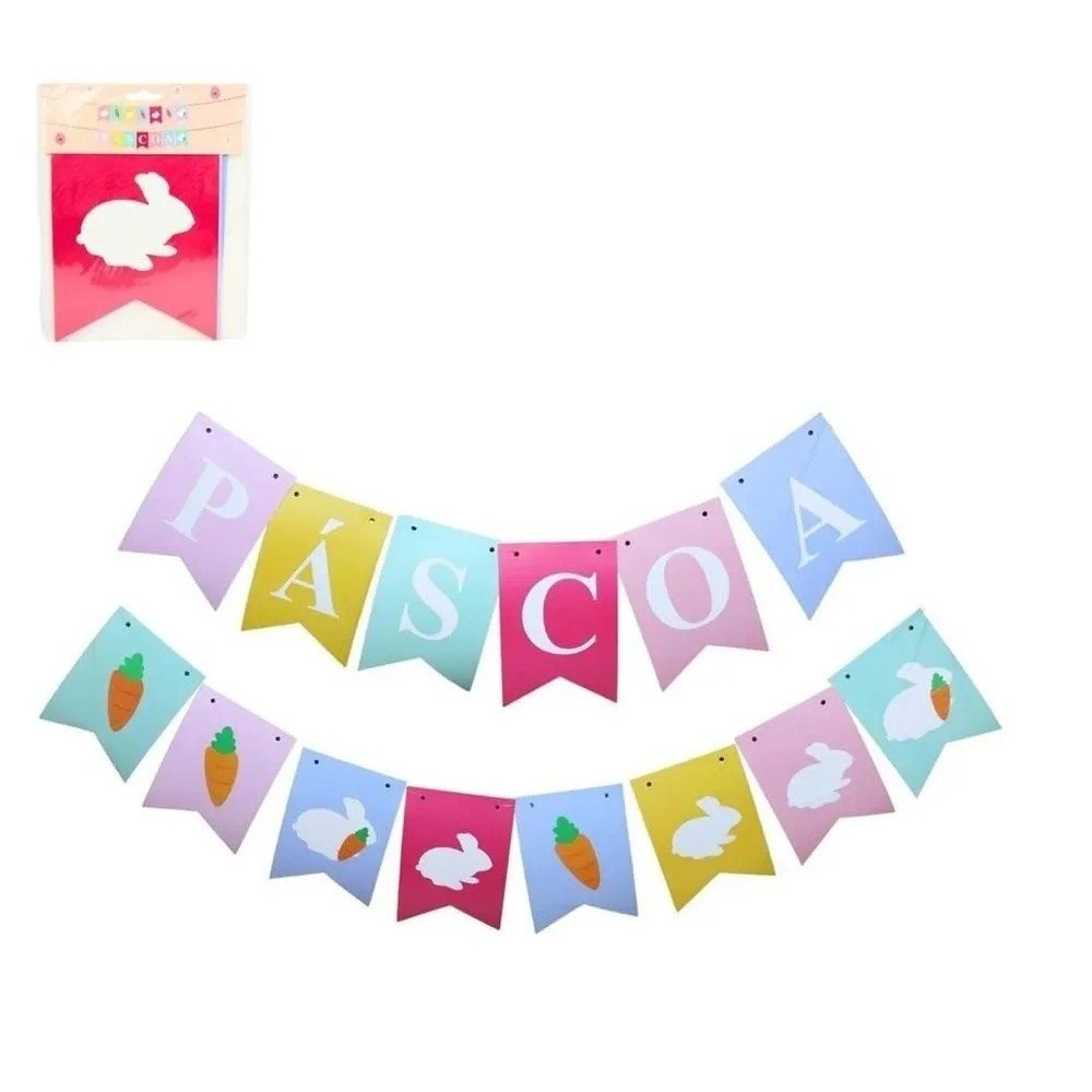 VARAL FELIZ PASCOA 3 METROS