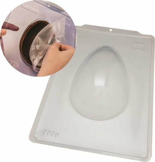 FORMA SILICONE OVO 750G C/ 3 PARTES