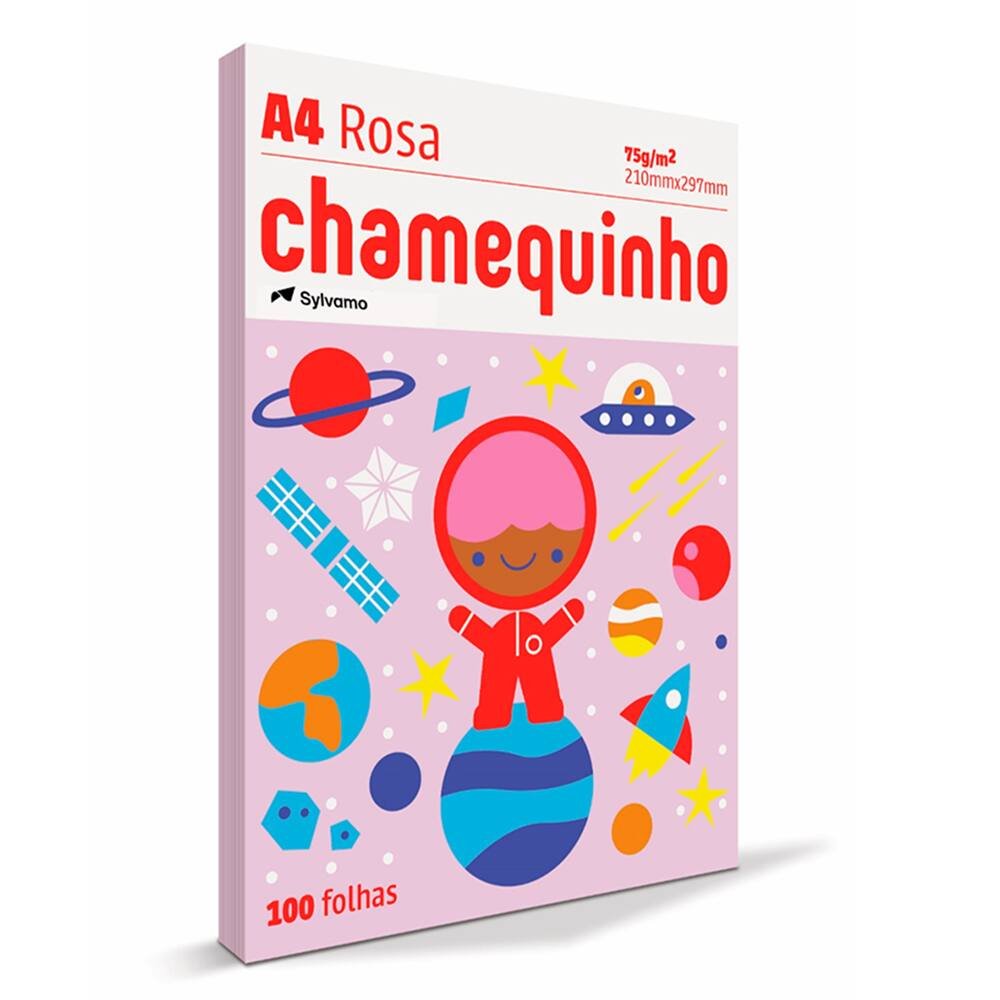 SULFITE CHAMEQUINHO ROSA C/100 FOLHAS