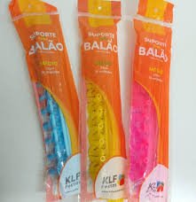 SUPORTE PARA BALÃO - MÉDIO (33 CM - C/10) (VERMELHO, AZUL CLARO, AZUL ESCURO, TRANSPARENTE, AMARELO, LILÁS, ROSA E VERDE ESCURO)