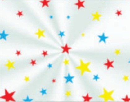SACO INCOLOR DECORADO ESTRELAS COLORIDAS 20X30CM C/50 UNIDADES