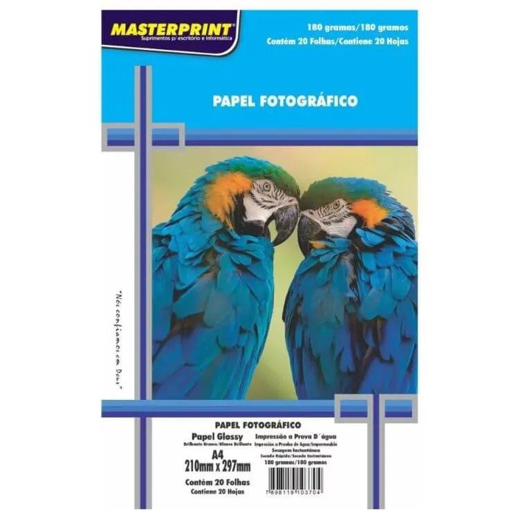 PAPEL FOTOGRÁFICO - 20 FOLHAS (180G)