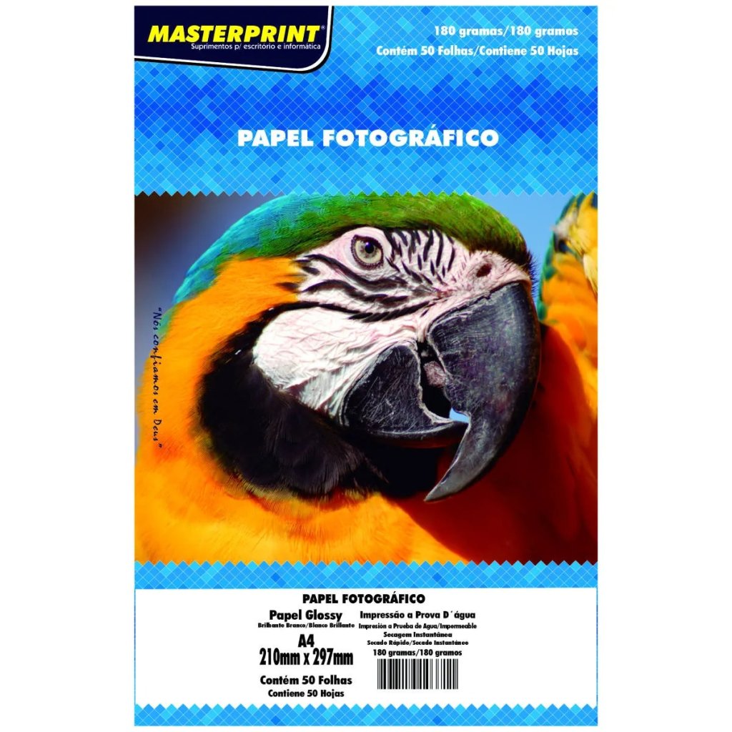 PAPEL FOTOGRÁFICO - 50 FOLHAS (180G)