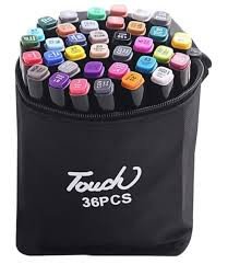 CANETINHA TOUCH PONTA DUPLA 36 CORES 