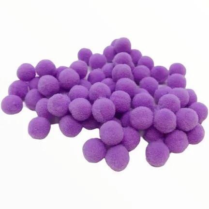 POMPOM 14 MM COM 100 UNIDADES LILÁS 