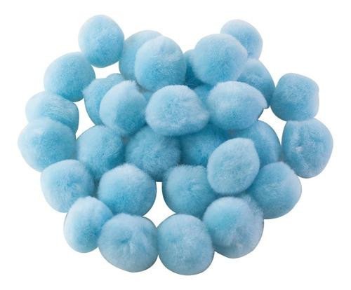 POMPOM 14 MM COM 100 UNIDADES AZUL CLARO 
