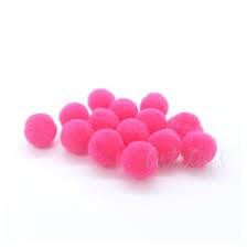 POMPOM 14 MM COM 100 UNIDADES ROSA NEON 