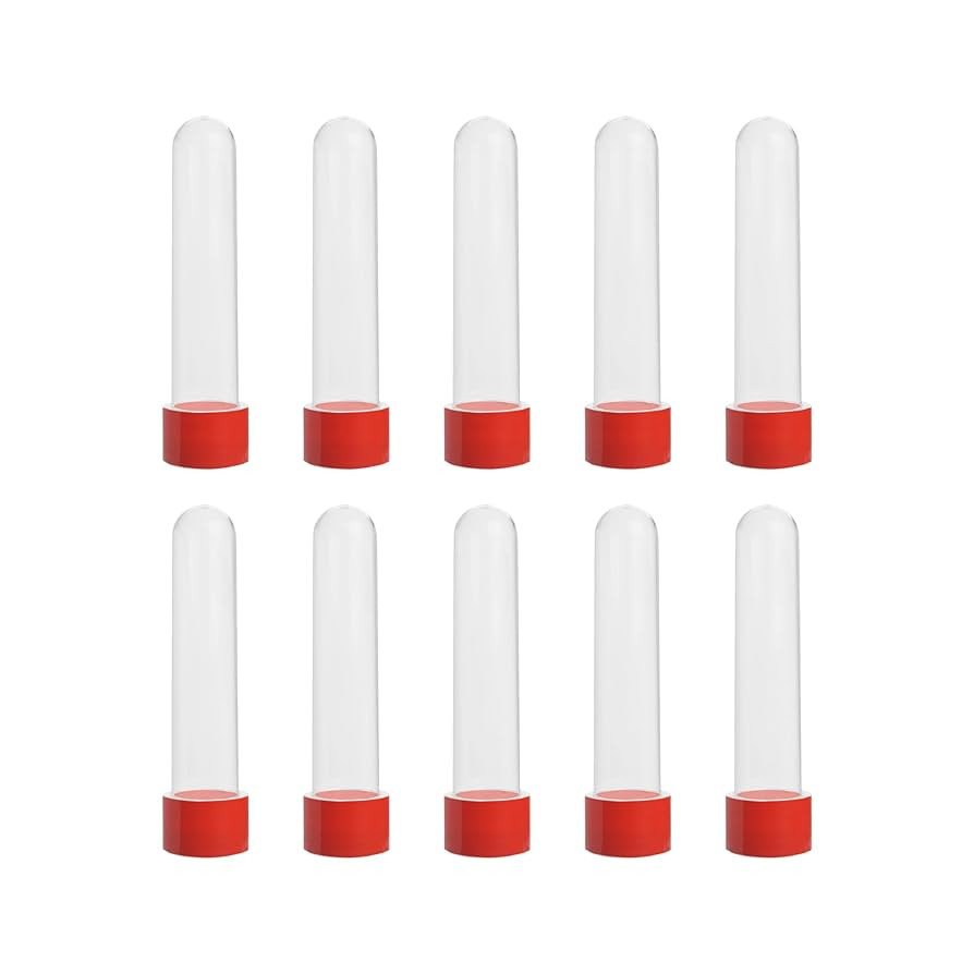 TUBETE 13 CM C/10 VERMELHO 