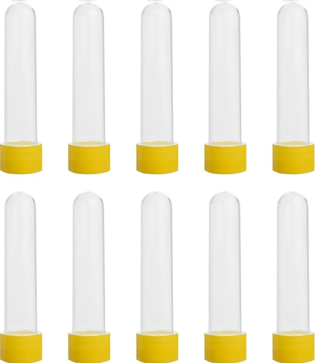 TUBETE 13 CM C/10 AMARELO 