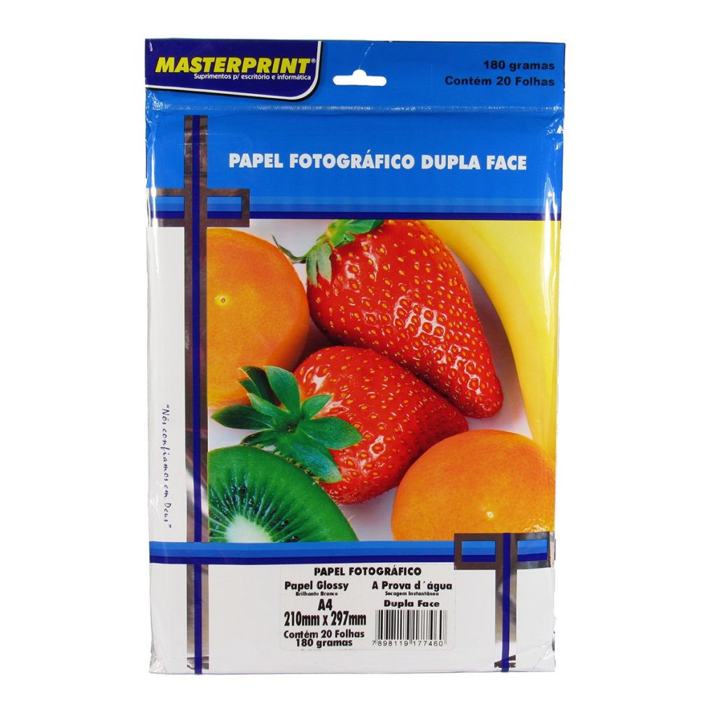 PAPEL FOTOGRAFICO DUPLA FACE - 20 FOLHAS (180G)