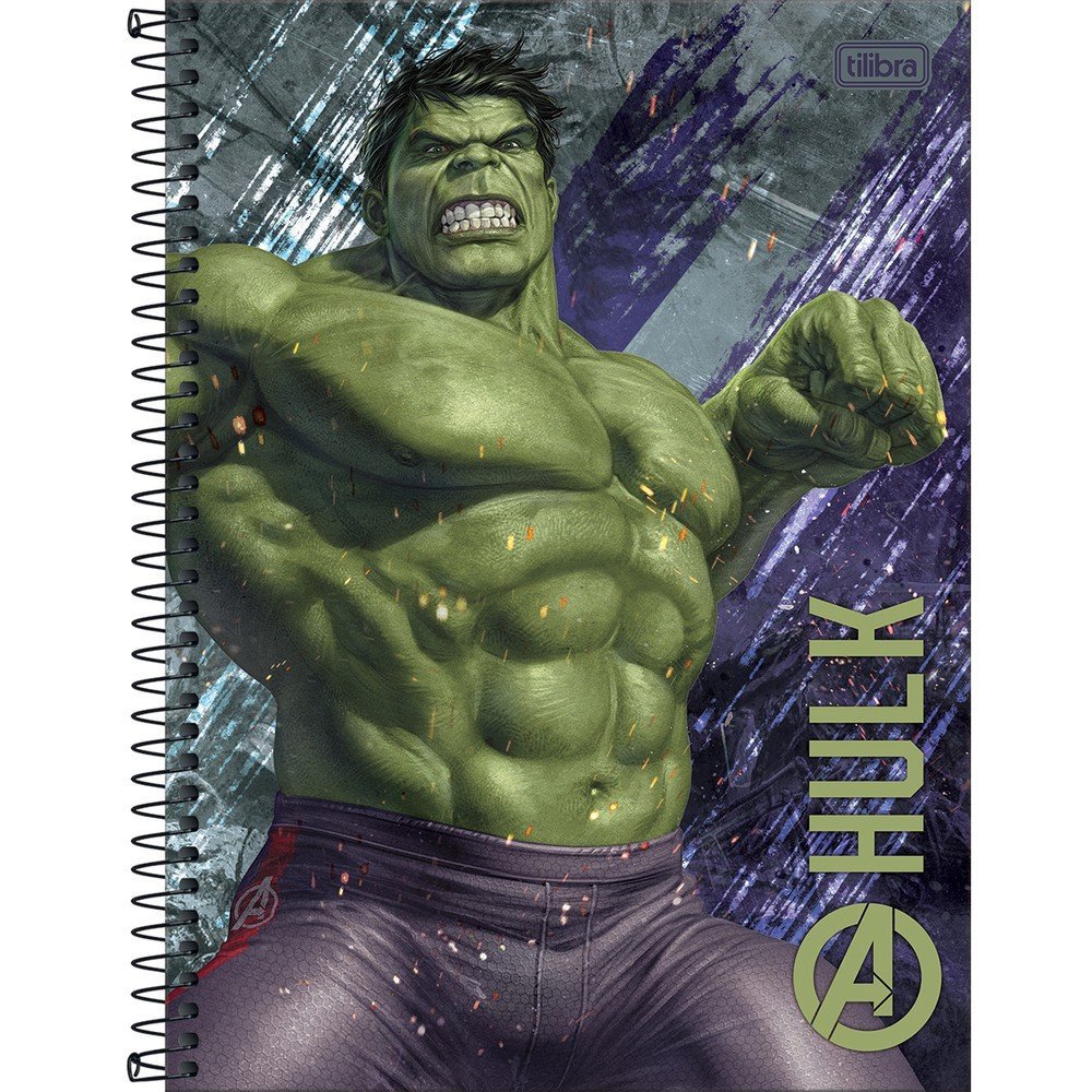 CADERNO AVENGERS HULK - 160 FOLHAS