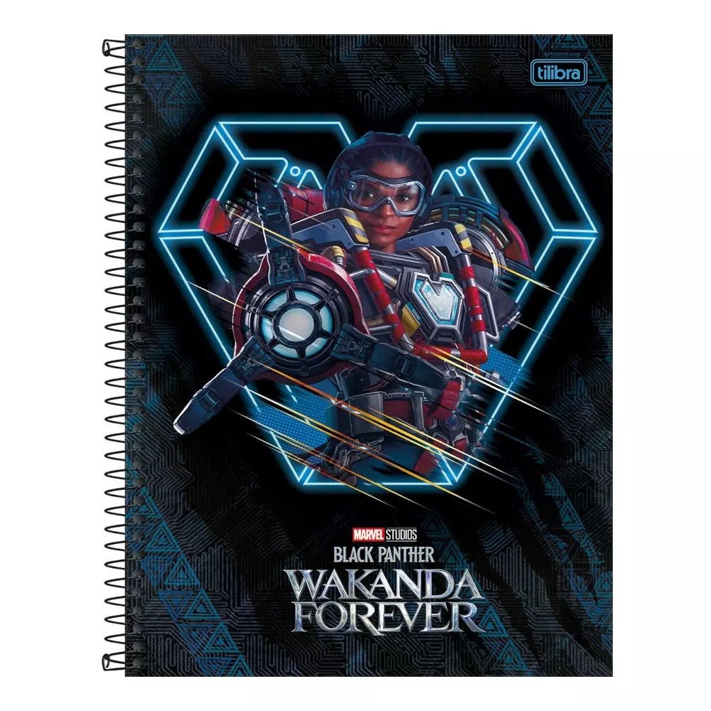 CADERNO WAKANDA FOREVER - 160 FOLHAS