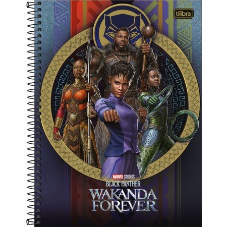 CADERNO WAKANDA FOREVER - 160 FOLHAS