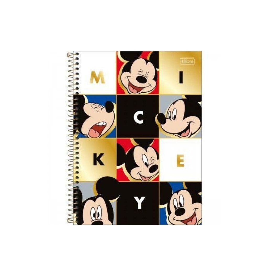 CADERNO MICKEY MOUSE  - 160 FOLHAS
