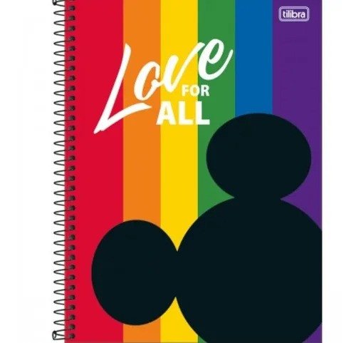 CADERNO LOVE FOR ALL MICKEY - 80 FOLHAS