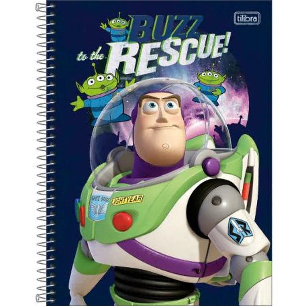 CADERNO TOY STORY BUZZ TO THE RESCUE! - 80 FOLHAS