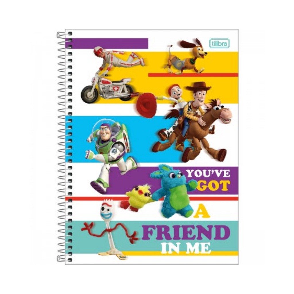 CADERNO TOY STORY YOU'VE GOT A FRIEND IN ME - 80 FOLHAS