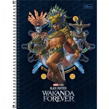 CADERNO WAKANDA FOREVER - 80 FOLHAS