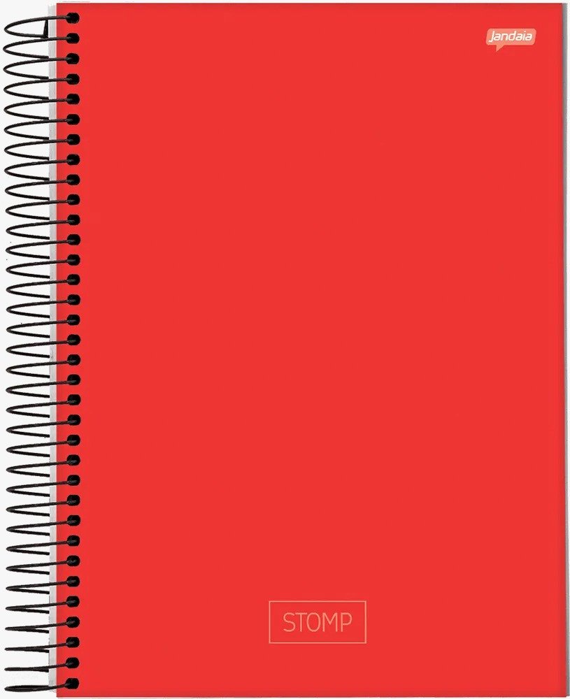 CADERNO STOMP LARANJA - 200 FOLHAS