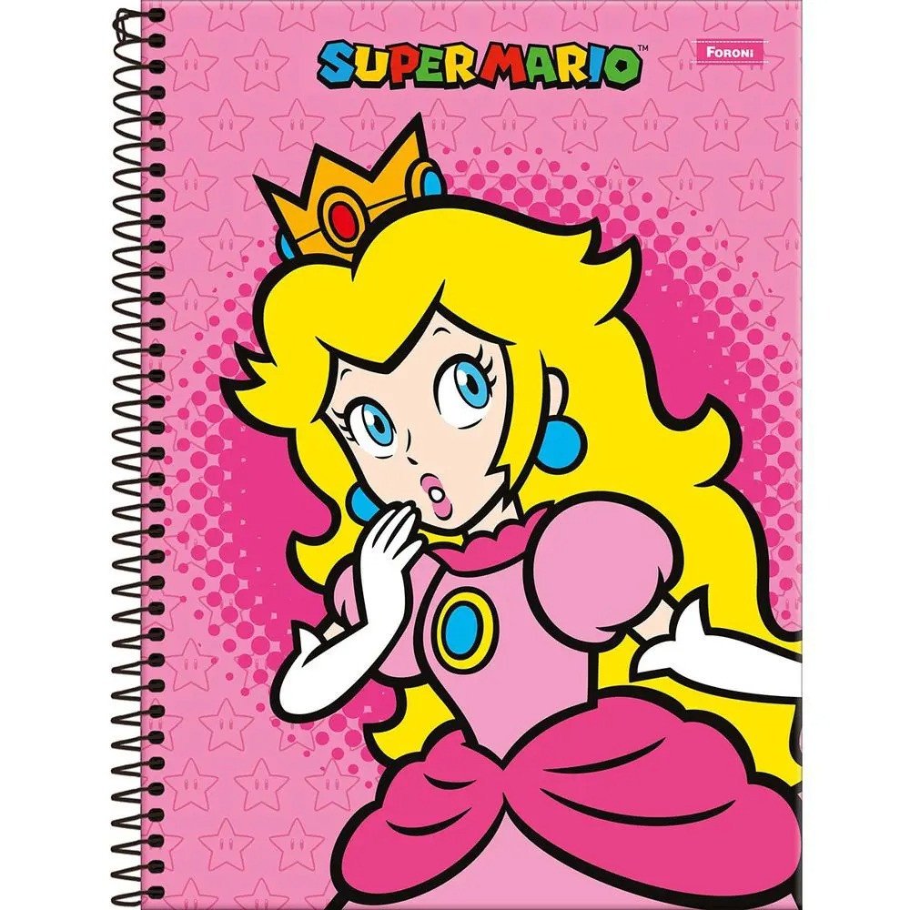 CADERNO SUPER MARIO - 160 FOLHAS