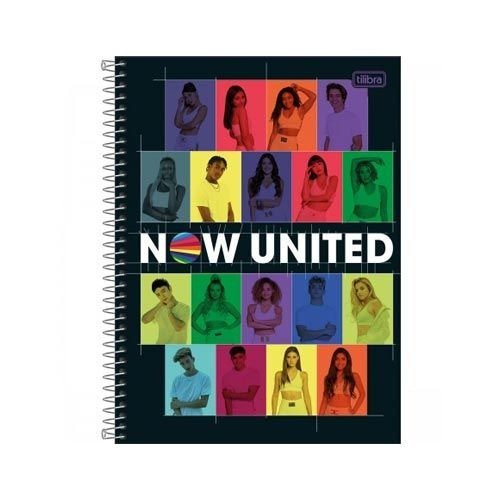 CADERNO NOW UNITED - 160 FOLHAS
