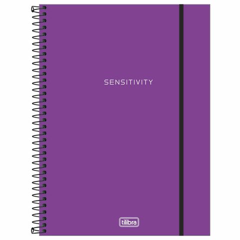 CADERNO NEON SENSITIVITY ROXO - 160 FOLHAS