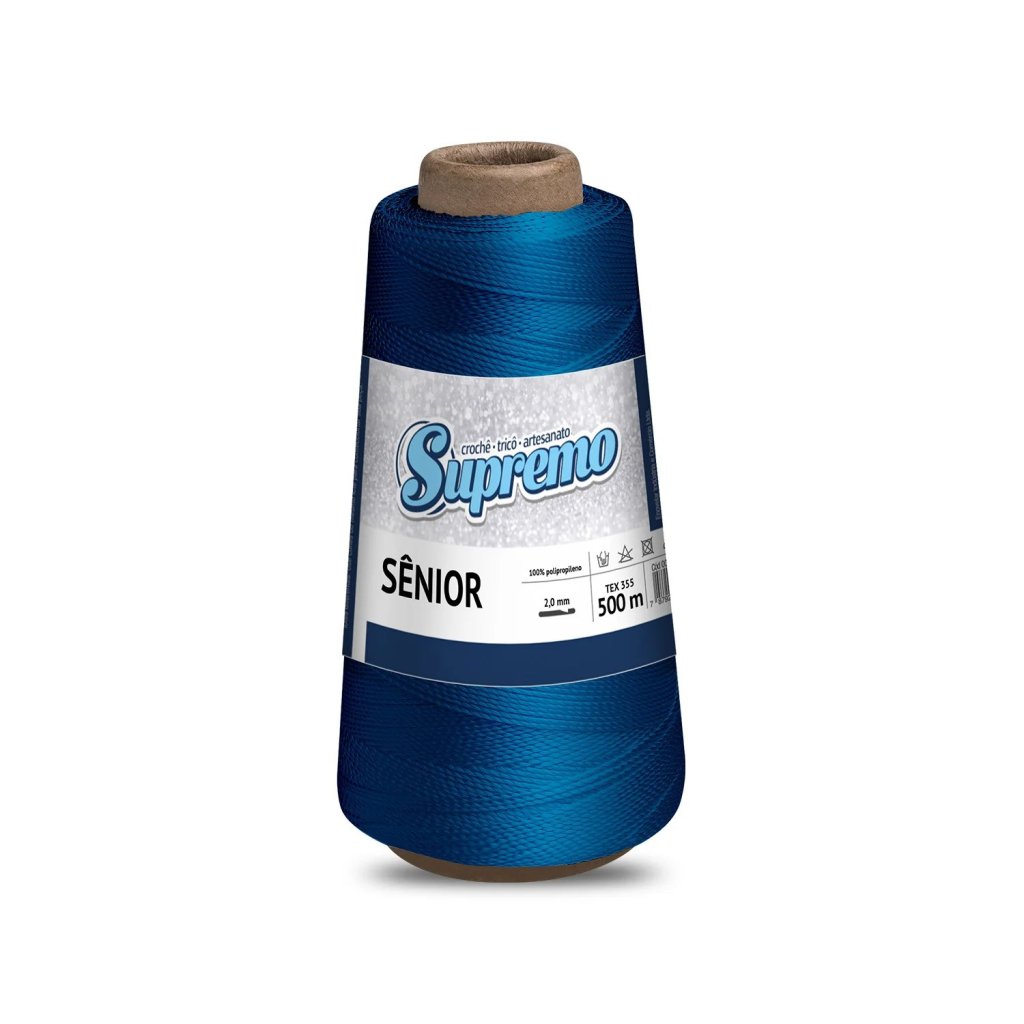 LINHA CROCHÊ SÊNIOR 500M (100% POLIPROPILENO) - AZULÃO