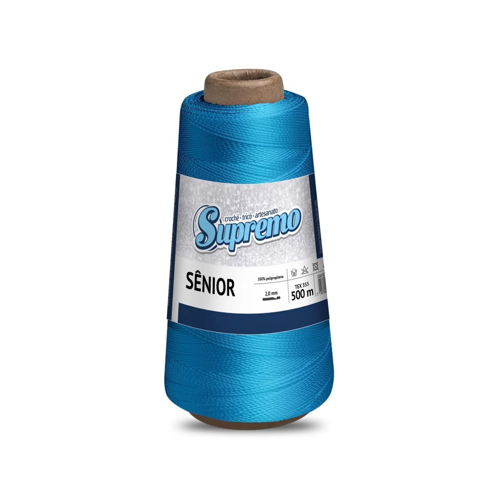 LINHA CROCHÊ SÊNIOR 500M (100% POLIPROPILENO) - AZUL ATLÂNTICO 