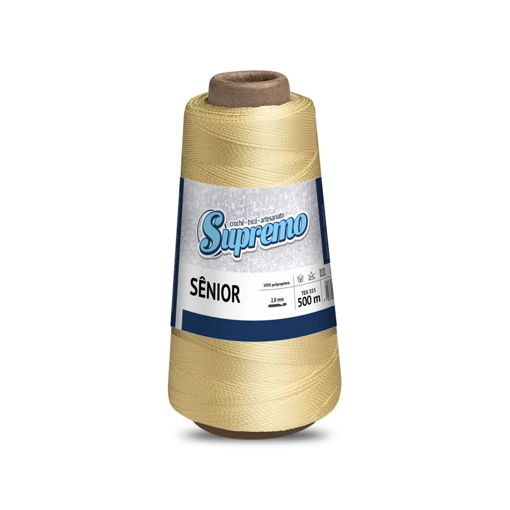 LINHA CROCHÊ SÊNIOR 500M (100% POLIPROPILENO) - AMARELO BEBÊ
