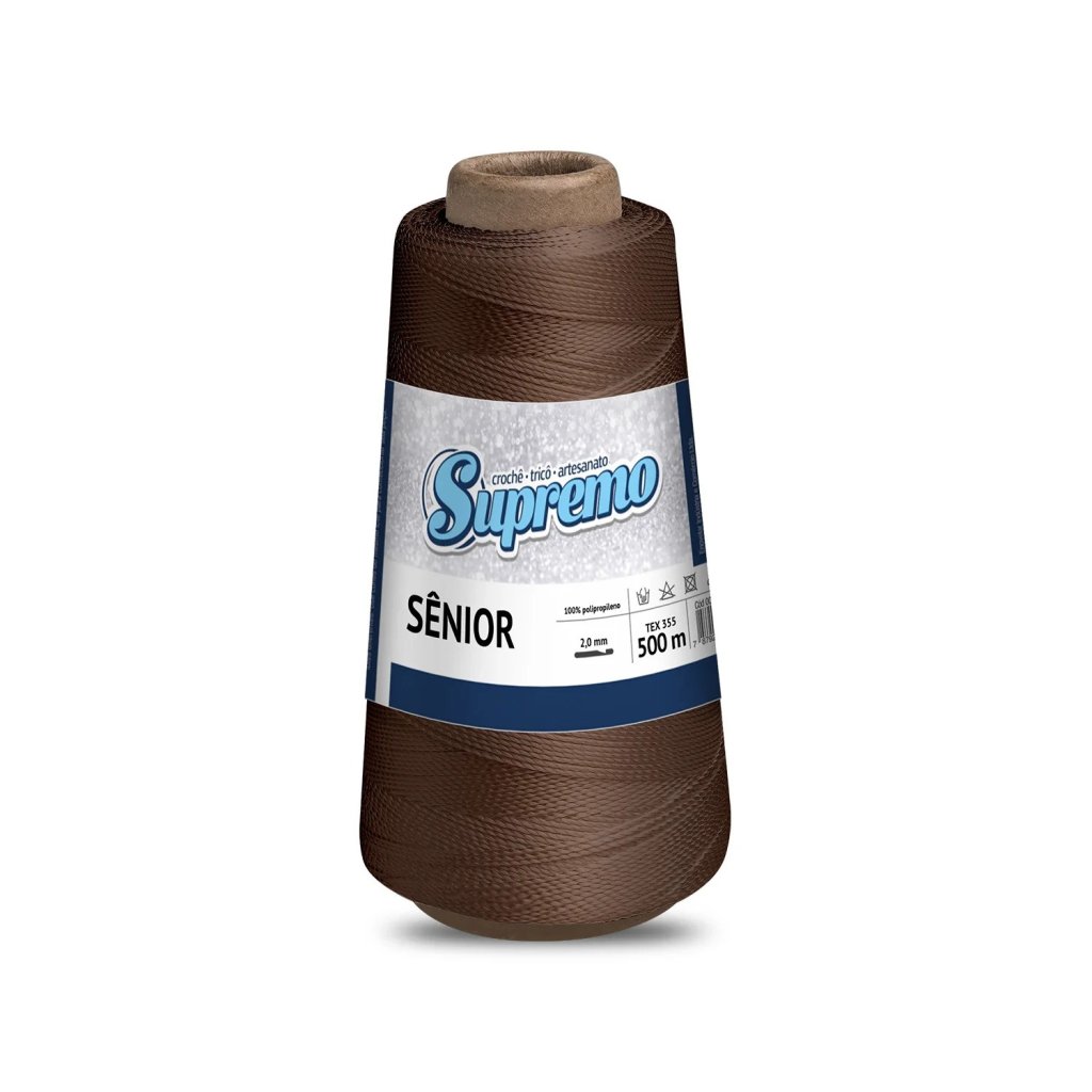 LINHA CROCHÊ SÊNIOR 500M (100% POLIPROPILENO) - MARROM 